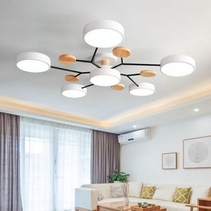 Lampadari Moderni In Legno Soggiorno Lampada Da Soffitto Decorazioni Per La Casa Lampadario A Led Per Camera Da Letto Per Bambini Studio Cucina Illuminazione Per Interni