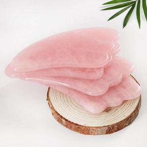 2021 new pink Jade Guasha Board Natural Stone Scraper Chinese Gua Sha Tools For Acupuncture Pressure Therapy