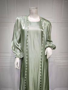 Ethnic Clothing Custom High Quality Ramadan Black Abayah Luxury Islamic Dubai Muslim Beaded Abaya For Women