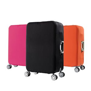 Seyahat Elastik Bagaj Kapağı Koruyucu Streç kumaş fermuarlı bavul koruyucu Bagaj için Seyahat Aksesuarları Kılıfı
