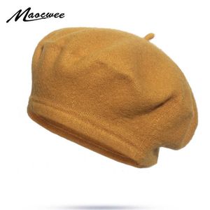 Berets Women Hat Beret Cap Beret Fashion Solidny ośmioboczny czapka berets Newsboy dla kobiet wiosna i lato ciepło dla wojskowych czapek na zewnątrz Z0616