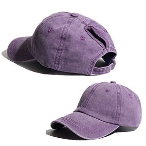 Bollmössor Justerbar hästsvans baseballmössa Kvinnor Solid Color Summer Dad Hat Streetwear Trucker Cap Hatts For Men Women 230615