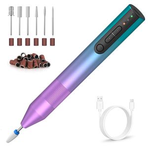 Nail Manicure Set Cordless Electric Nail Drill Machine for Acrylic Nails Gel Polish Remove Manicure Pedicure Nail File Tools Salon Nail Equipment 230615