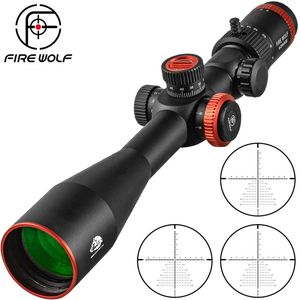 FIRE WOLF QZ 6-24X50E FFP Scope Hunting Sniper Riflescope Optical Sniper Airsoft Acessórios Spotting Scope para Rifle Hunting