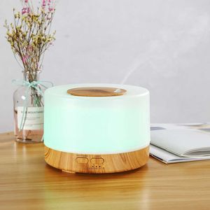 Umidificatori Umidificatore d'aria con diffusore essenziale per aromaterapia Smart WiFi da 500 ml Connettiti con i colori LED domestici