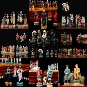 Chess Games Character-themed Chess Only Chess Pieces No Chessboard Puzzle Chess Games on The Table Various Themes Luxury Knight Wars 230615