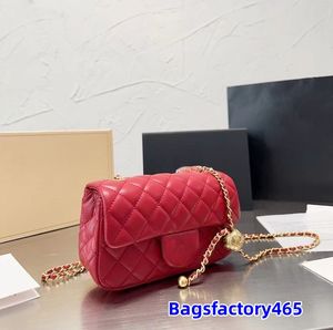 Kadınlar kuzu derisi flep çantaları altın küre mini elmas kapitone altın metal zincir crossbody cüzdan fransız tasarımcı lüksler bayan çanta cüzdan lüks tote