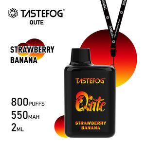 tastefog qute 일회용 vape 퍼프 플렉스 800 타격 2% 퍼프 800 e 담배 포드 키트 550mAh 배터리 사전 채워진 2ml 기화기 Vaper Desechable 15 Flavors 도매