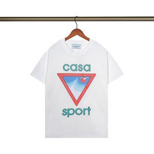 Męska designerka T-koszulka casablanc-s moda moda mężczyźni swobodni koszulki mężczyzna odzież ulica T-shirty tenisowe szorty