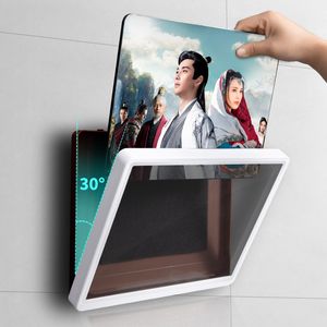 Bathroom Shelves Rotating Waterproof Wall Mounted Ipad Tablet Holder Box Touch Screen Bathing Sealing Storage Case Shower Bracket 230615