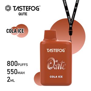 Tastefog qute使い捨てパフフレックス800ヒット2％パフ800シガレットEタバコポッドデバイスキット