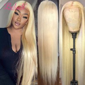 Perruques en dentelle 613 Perruques avant en dentelle 13x6 Cheveux brésiliens raides 13x4 Blonde Transparent Lace Frontal Wigs 360 Full Lace Perruques de cheveux humains 230616