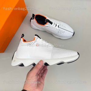 Designer Luxury hemes Classic Sneaker Cowhide Splicing Casual Low Platform Shoes Mens Outdoor Running Zapatos Baskeball Shoe 2581 white