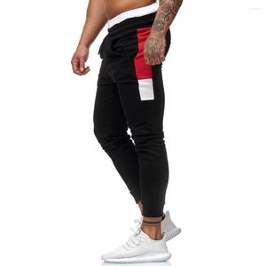 Men's Pants Jogging Pockets Fitness Trousers Men Winter Plush Lining Drawstring Sport