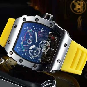 Relógios de alta qualidade masculino marca superior relógios de luxo pulseira de silicone relógio de quartzo automático relógio de designer masculino e feminino 2023