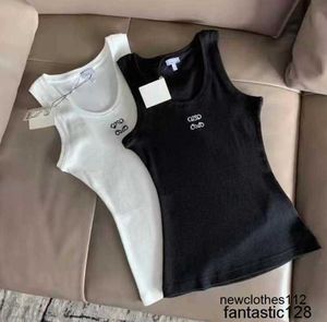 Womes Tasarımcı Tank Üstü Kadın Üst Tasarımcı Top Camis Anagram Embroidered Pamuk Karıştırıcı Tank Top Şortları Tişörtler Yoga Takım Fitness Spor Bayanlar Tees