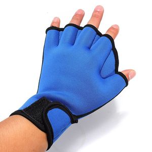 Beach Accessories Durable Adults Adjustable Frog Webbed Surfing AID Half Finger Fingerless Gloves Swimming Diving Training Equipment 230616