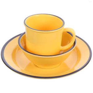 Ужин наборы посуды на посуду чашки набор винтажные кофейные чашки тарелки миски для дома пить меламина кухонная посуда Декоративная чайная кружка