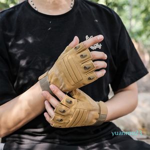 Rękawiczki sportowe męskie rękawice polowe na pół palca rękawiczki airsoft sportowe rękawice na świeżym powietrzu kemping