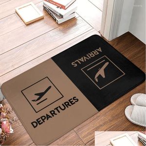 Carpets The Exit Arrival Departure Doormat Bathroom Welcome Mat Entrance Home Balcony Airport Sign Absorbent Floor Rug Bedroom Furry Dhy9Q