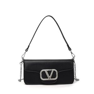 2024 designer de luxo sacos ombro carta diamante crossbody saco carteira senhoras do vintage cor sólida pu bolsa de couro design bolsa de ombro dropshipping