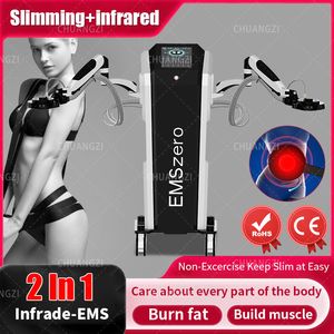 EMSzero CE EMS Neo Muscle Sculpt Stimolatore Macchina elettromagnetica Nove 14 Tesla Body Sculpting Apparecchiatura a luce infrarossa