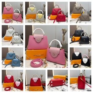 Luxury Designer Capucines BB Handbag Women Bag Top Handle Ladies Evening Shoulder Bags Totes Crossbody Bag Aurillon Leather Handbags Woman Crossbody Purse Wallet