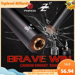 Billiard Accessories PREOAIDR Single Shaft 3142 POINOS 10.8 11.75 13mm Tip Carbon Maple Pool Cue Stick Uni loc Joint Bullet Forearm 230616