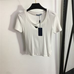Women's T-Shirt Short sleeve Tight Top casual match Slim Girl women With Crew Neck Tops & Tees