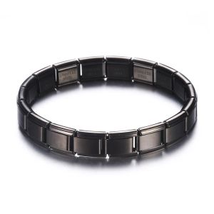 2018 New Fashion Stainless Steel Men Bracelet Punk Elasticity Charm Bracelets Friend Gold Black Silver Color Personality Jewelry Wholesale