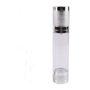 200 x 50ML Gold Silver Travel Refillable Airless Cream Lotion Pump Bottle Vacuum Cosmetic Packaging 50cc Airless