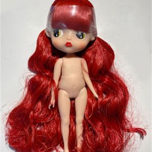 Dolls Amoooore Rubber Doll Body Makeup Nude 1 8 Ball Jointed 20cm Tiny Dolls 230615