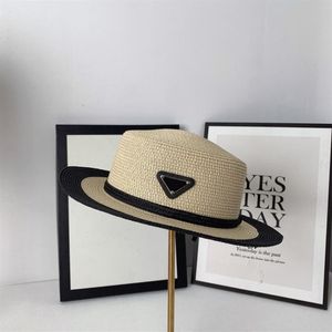 Straw Bucket Hat Projektantki Kobiety Casquette Womens Summer Caps Hats Mens Baseball Cap Fashion Fashion Trójkąt plażowy Hut D2271268B