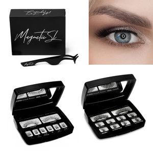 Makeup Tools 810pcs 3D Magnetic Natural Handmade False Eyelashes With 23 Magnet Mink Full Strip Lash Tweezers Kit Eye Makeup Accessories 230615