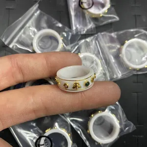 Pierścień zespołu feshion dla kobiet Pierścień klasy projektantów srebrny mężczyzna Diamond Złota Pierścień biżuteria