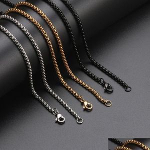 Chains Stainless Steel Pearl Shape Gold Plated Necklace Jewelry Accessories Wholesale Drop Delivery Necklaces Pendants Dhfoy