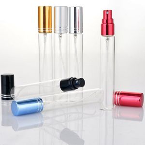 10ml 15ml doldurulabilir mini parfüm sprey şişesi alüminyum sprey atomizer seyahat kozmetik konteyner parfüm şişeleri cfhwt