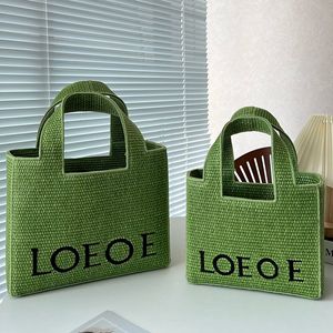 Kobiety na plaży projektanckie torby słomkowe litery damskie Tote luksurys Crossbody Letnie torebki