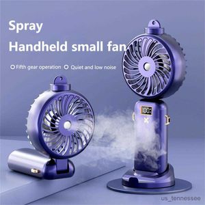 Electric Fans Spray Function Beautiful Elegant Appearance Electric Digital Display Stable Utility Electric Safe R230616