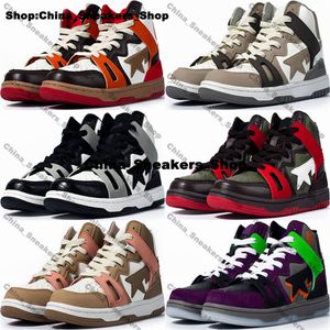 A Bathing Ape BapeSta 93 Hi Кроссовки Мужские кроссовки Размер 12 Женские кроссовки на платформе Повседневная Us 12 Designer Eur 46 Спортивные черные Us12 Беговой тренажерный зал Фиолетовый Красный Chaussures