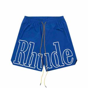 Designer men limited rhude shorts summer swim short knee length hip hop high street sports training beach pants mens elastic waist Mesh Sweatpants 3GAB