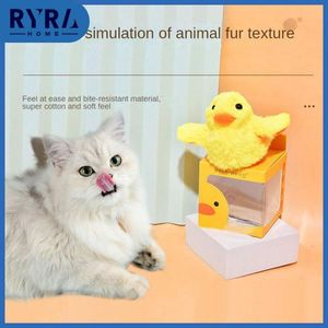 Brinquedo de pelúcia para gato, lavável, poliéster, bater pato, brinquedos para gatos, segurança, recarregável, produto para animais de estimação, gatinho, jogo, brinquedo, pato, gravidade