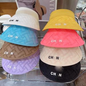 Boné de bola de designer de cor doce de verão feminino esportes ao ar livre feriado protetor solar respirável impressão de letras 8 cores casquette240n