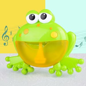 Bath Toys High quality bubble machine Big Frog automatic bubble machine blower Baby shower toy 230615