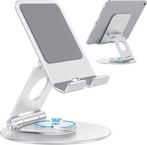 Desktop tablet stand Swivel aluminum stand for ipad mobile phone stand