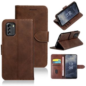 Capa de telefone carteira de couro para Nokia XR21 G42 G50 G300 G21 G11 Plus G100 G400 G60 5G G22 X20 X10 X100 X30 G20 G10 6.3 7.3 1.4 Capa flip com suporte para cartão