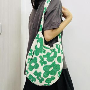 Bolsas de ombro Bolsa carteiro da moda personalizada flor de lazer simples tiracolo grande capacidade para compras