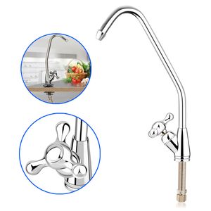 Bathroom Sink Faucets Reverse Osmosis Water Filter Faucet Tap Bright Shiny Spray Mixer Swivel Trigeminal Taps Purifier JAN88 230616