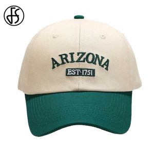 Bonés de bola FS 2022 Bonés de beisebol verde da moda para homens e mulheres casuais populares Snapback Casal boné de algodão Hip Hop Trucker Hats Casquett193l