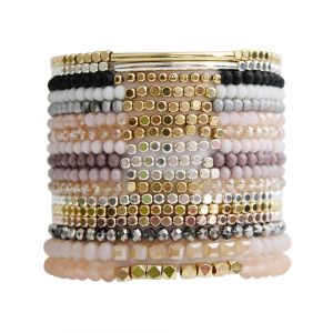 Kimter Charm Crystal Beads Bracelet for Women 23 Styles Handmade Natural Stone Stretch Bracelets Bangel jóias Acessórios Gifts X2A